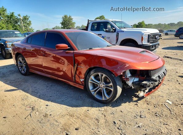 2C3CDXCT4MH514584 2021 DODGE CHARGER Orange Delantero derecho
