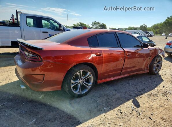 2C3CDXCT4MH514584 2021 DODGE CHARGER Orange Trasero derecho