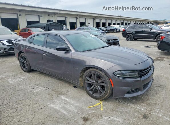2C3CDXCT5GH237562 2016 DODGE CHARGER Gray Przód prawy