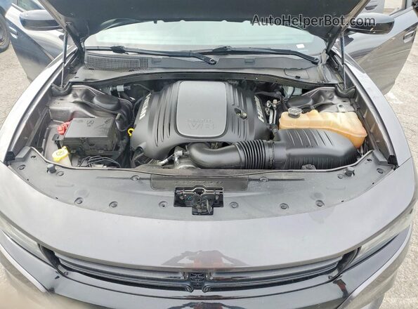 2C3CDXCT5GH237562 2016 DODGE CHARGER Gray Widok wnętrza z tyłu