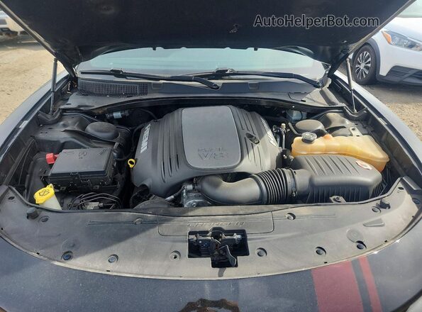 2C3CDXCT5GH285482 2016 DODGE CHARGER Black უკანა სალონის ხედი