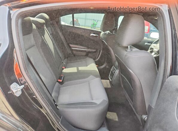 2C3CDXCT5GH285482 2016 DODGE CHARGER Black უკანა სავარძლების ხედი