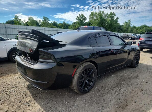 2C3CDXCT5GH285482 2016 DODGE CHARGER Black უკანა მარჯვენა