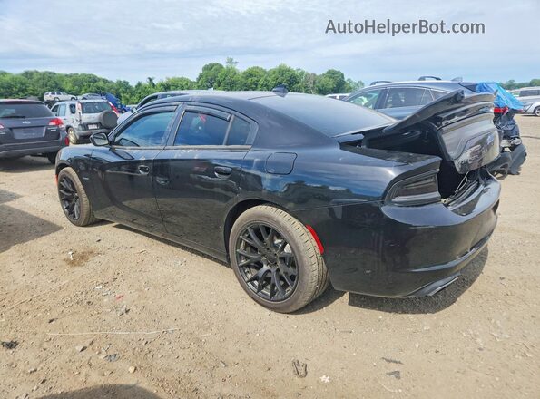 2C3CDXCT5GH285482 2016 DODGE CHARGER Black უკანა მარცხენა