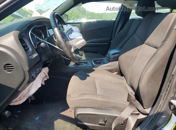 2C3CDXCT5JH260377 2018 DODGE CHARGER Серый Вид салона спереди