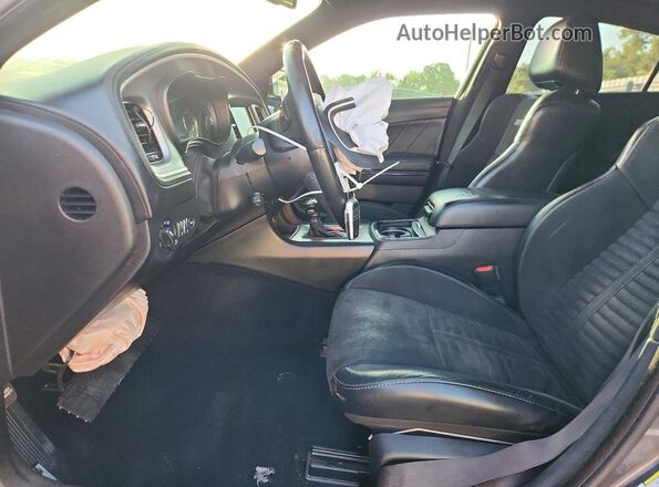 2C3CDXCT5KH540754 2019 DODGE CHARGER Gray Вид салону спереду