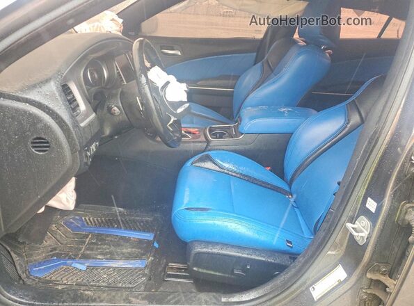 2C3CDXCT5LH162842 2020 DODGE CHARGER Серый Вид салона спереди