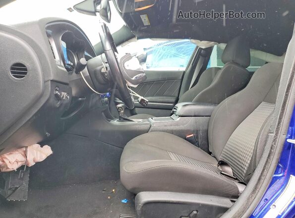 2C3CDXCT5MH565916 2021 DODGE CHARGER Blue Front interior view