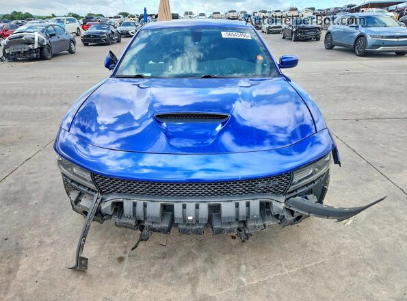 2C3CDXCT5MH565916 2021 DODGE CHARGER Blue Front view