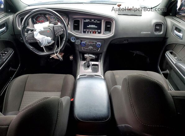 2C3CDXCT5MH565916 2021 DODGE CHARGER Blue Dashboard view