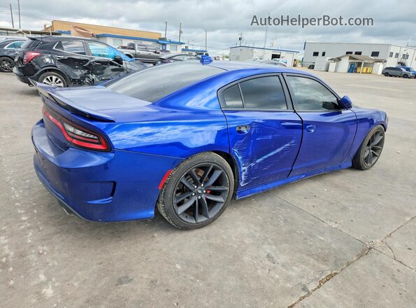 2C3CDXCT5MH565916 2021 DODGE CHARGER Blue Rear right