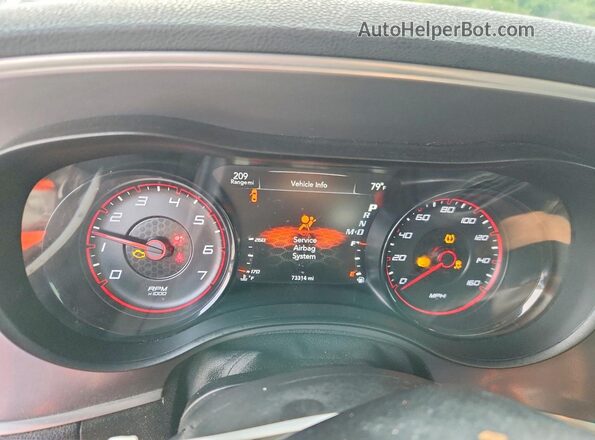 2C3CDXCT5NH231855 2022 DODGE CHARGER Серый Вид щитка приборов
