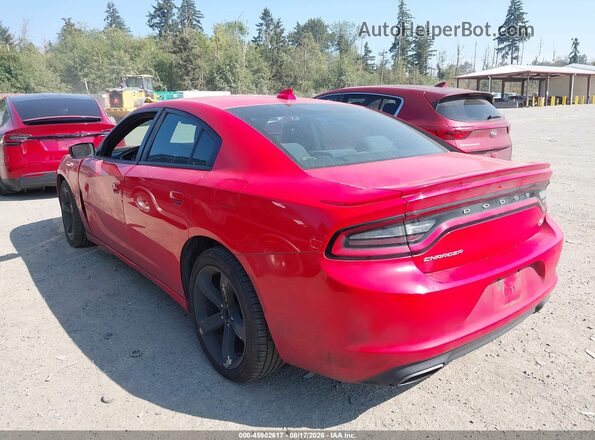 2C3CDXCT6HH510011 2017 DODGE CHARGER Red Задня ліва чверть