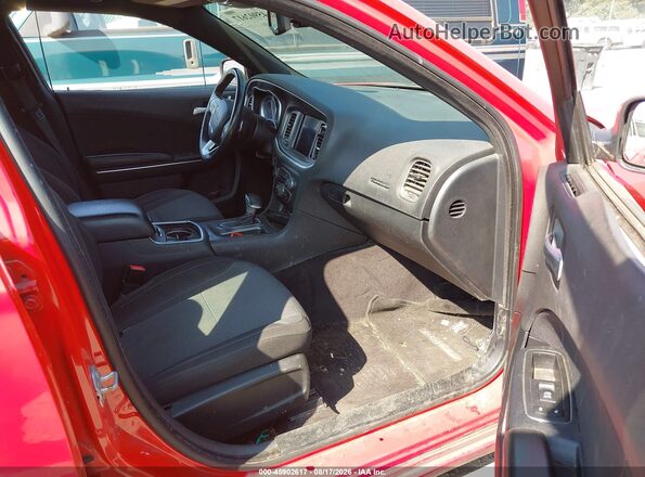 2C3CDXCT6HH510011 2017 DODGE CHARGER Red Вид салону спереду