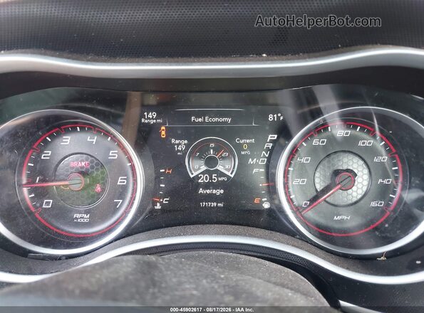 2C3CDXCT6HH510011 2017 DODGE CHARGER Red Вид задніх сидінь