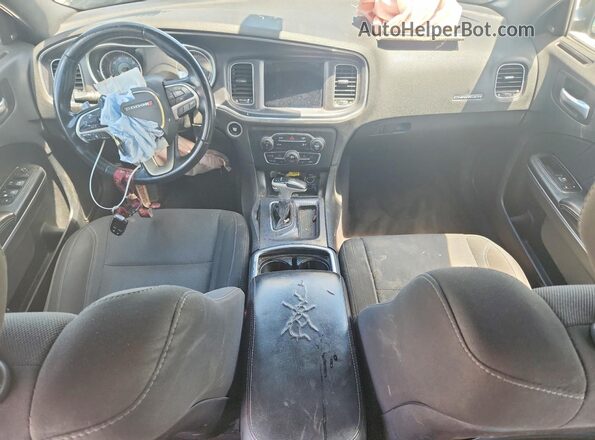 2C3CDXCT6HH523373 2017 DODGE CHARGER Black Dashboard view