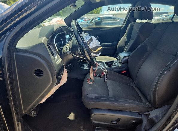 2C3CDXCT6HH523373 2017 DODGE CHARGER Black Front interior view