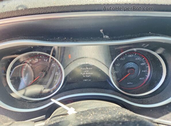 2C3CDXCT6HH523373 2017 DODGE CHARGER Black Instrument cluster view