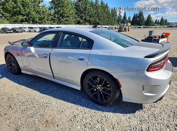 2C3CDXCT6KH674463 2019 DODGE CHARGER Silver Rear left