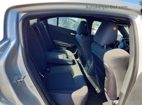 2C3CDXCT6KH674463 2019 DODGE CHARGER Silver Rear seats view