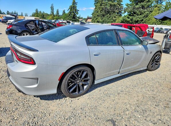 2C3CDXCT6KH674463 2019 DODGE CHARGER Silver Rear right