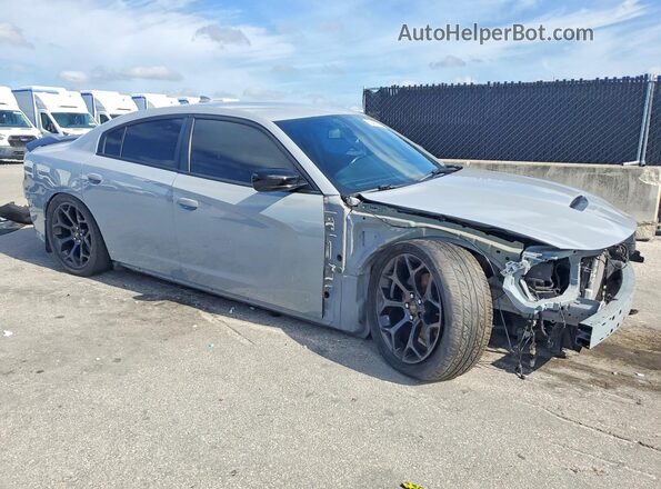 2C3CDXCT6LH232378 2020 DODGE CHARGER Gray Front right