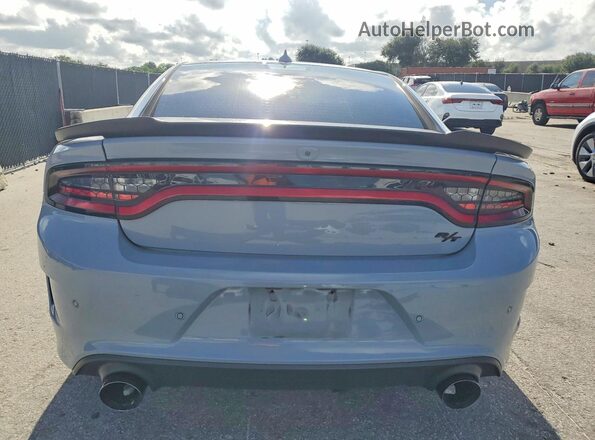 2C3CDXCT6LH232378 2020 DODGE CHARGER Gray Rear view