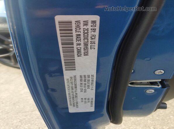 2C3CDXCT6MH507636 2021 DODGE CHARGER Blue Vista del compartimento del motor