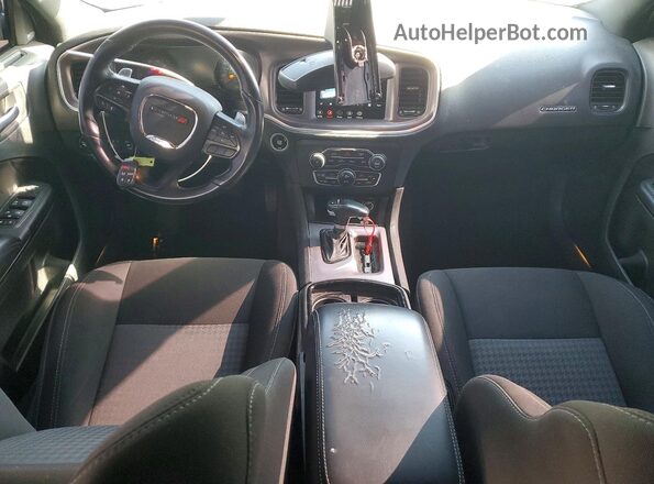 2C3CDXCT6NH240208 2022 DODGE CHARGER Gray Dashboard view