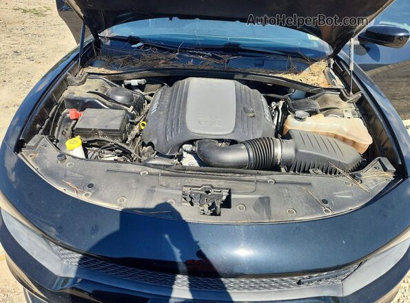 2C3CDXCT6NH240581 2022 DODGE CHARGER Black Вид задньої частини салону