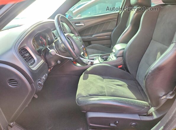 2C3CDXCT6NH240581 2022 DODGE CHARGER Black Вид салону спереду