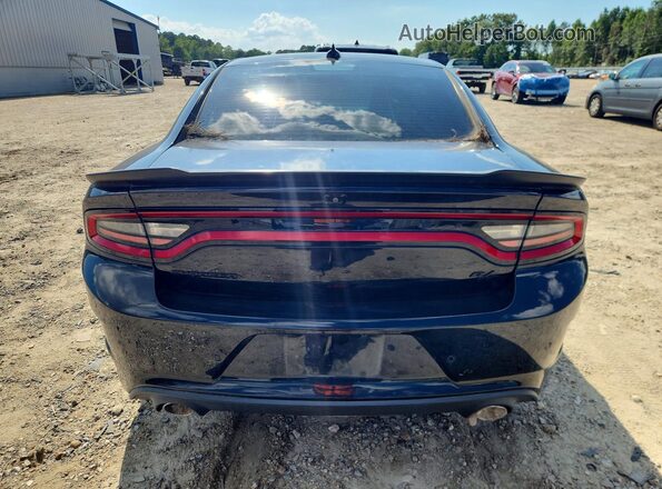 2C3CDXCT6NH240581 2022 DODGE CHARGER Black Вид ззаду