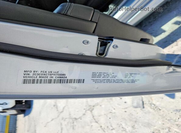 2C3CDXCT6PH703385 2023 DODGE CHARGER Silver Շարժիչի բաժամունքի տեսք
