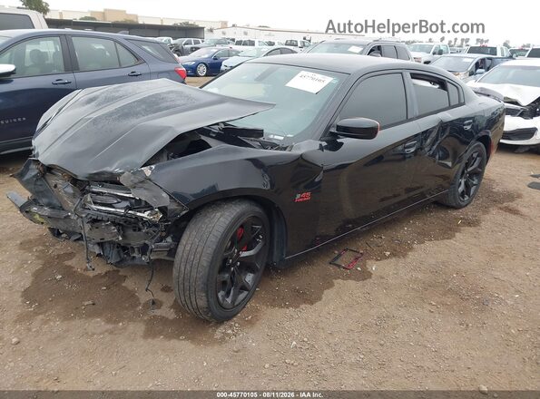 2C3CDXCT7GH218902 2016 DODGE CHARGER Black Передня ліва чверть