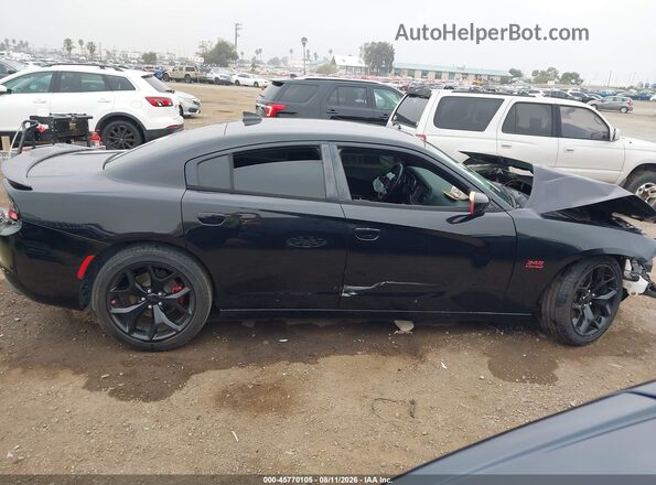 2C3CDXCT7GH218902 2016 DODGE CHARGER Black Вид задньої частини салону