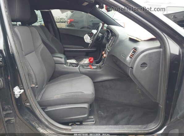 2C3CDXCT7GH218902 2016 DODGE CHARGER Black Вид салону спереду