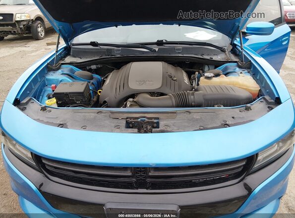 2C3CDXCT7GH227034 2016 DODGE CHARGER Blue Vista trasera