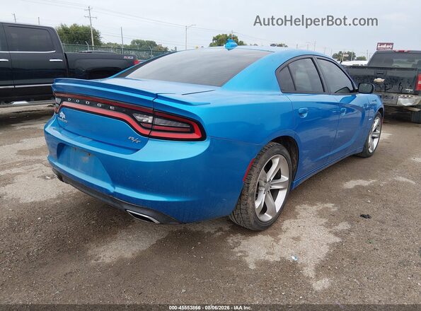 2C3CDXCT7GH227034 2016 DODGE CHARGER Blue Trasero derecho