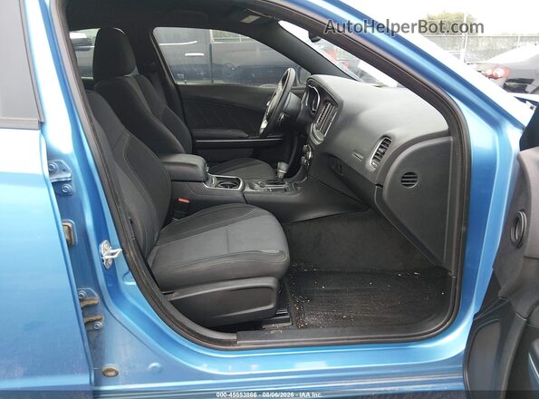 2C3CDXCT7GH227034 2016 DODGE CHARGER Blue Vista interior delantera