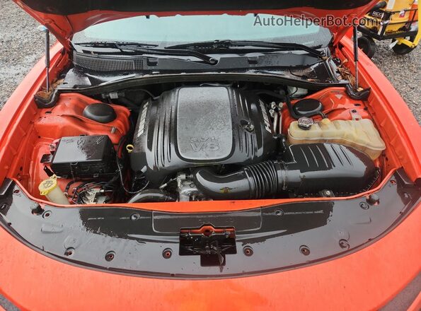 2C3CDXCT7HH525567 2017 DODGE CHARGER Orange Widok wnętrza z tyłu