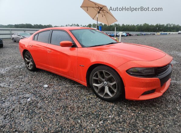 2C3CDXCT7HH525567 2017 DODGE CHARGER Orange Przód prawy