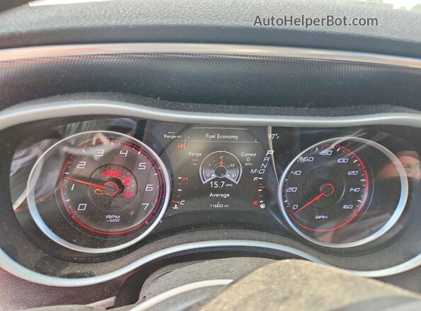 2C3CDXCT7JH176741 2018 DODGE CHARGER White Instrument cluster view