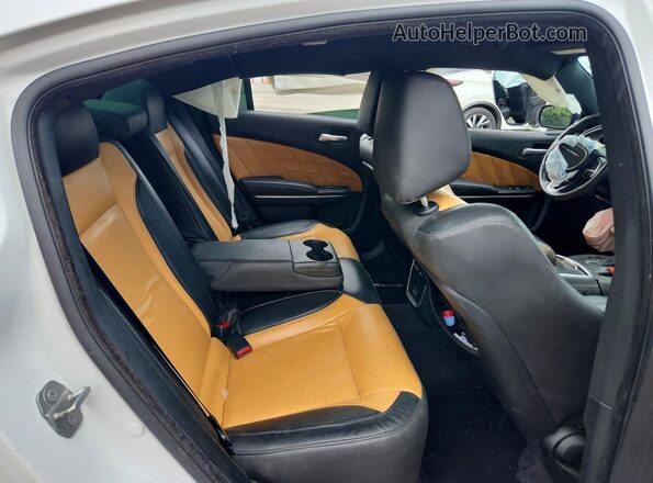 2C3CDXCT7JH176741 2018 DODGE CHARGER White Rear seats view