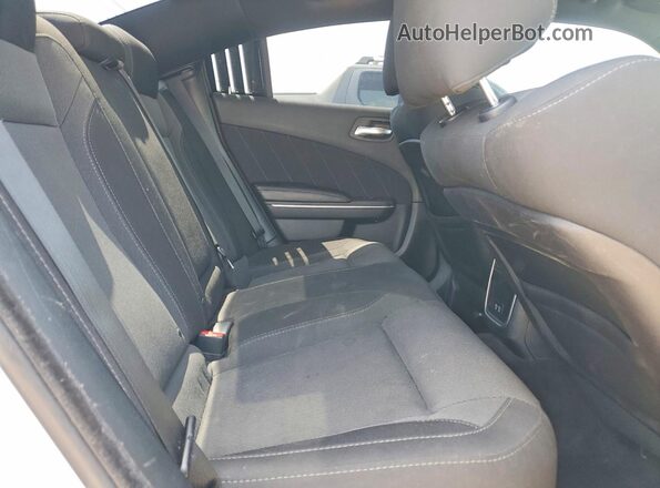 2C3CDXCT7JH260459 2018 DODGE CHARGER White უკანა სავარძლების ხედი