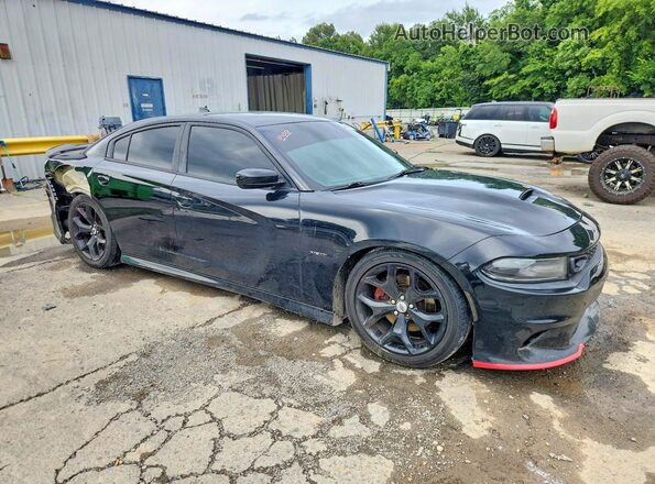 2C3CDXCT7KH578602 2019 DODGE CHARGER Черный Передняя правая четверть