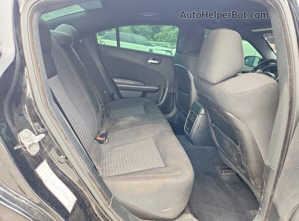 2C3CDXCT7KH578602 2019 DODGE CHARGER Черный Вид задних сидений