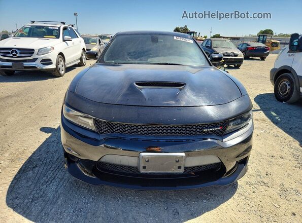 2C3CDXCT7KH584013 2019 DODGE CHARGER Black Widok z przodu