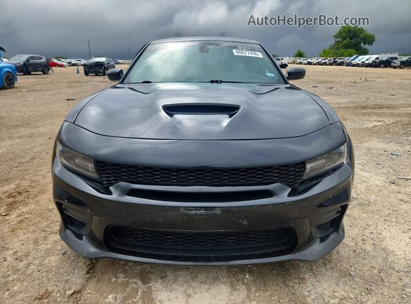 2C3CDXCT7KH607841 2019 DODGE CHARGER Black Вид спереду