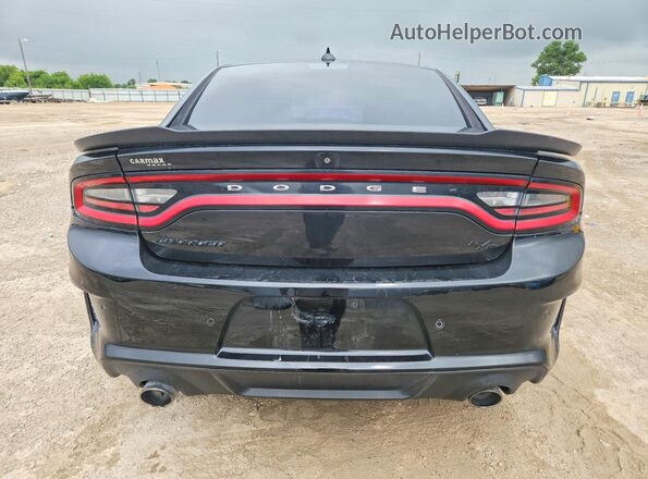 2C3CDXCT7KH607841 2019 DODGE CHARGER Black Вид ззаду