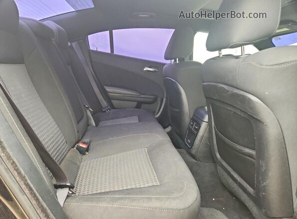 2C3CDXCT7KH607841 2019 DODGE CHARGER Black Вид задніх сидінь